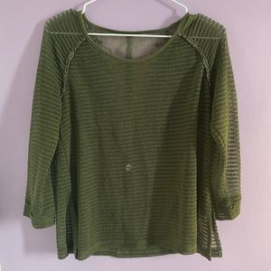 Green lace/crochet sweater cardigan